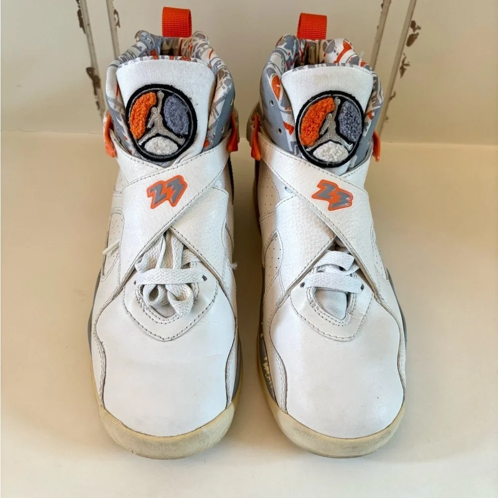 Air Jordan Retro 8 - Orange Blaze - Boys Size 6Y (2007 Release)